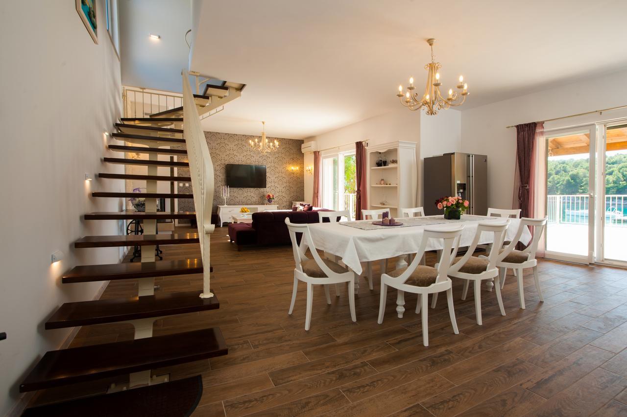 Luxury Villa Kate - In Lucice Bay With Turquoise Sea, Amazing Seaviews, And Heated Pool Milna  Eksteriør bilde